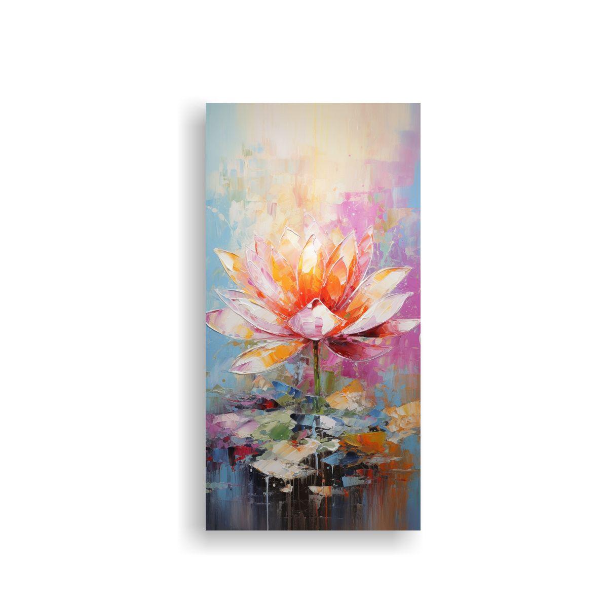 Tela En Bastidor Moderno Originalidad Con Pintura 20x40cm-0
