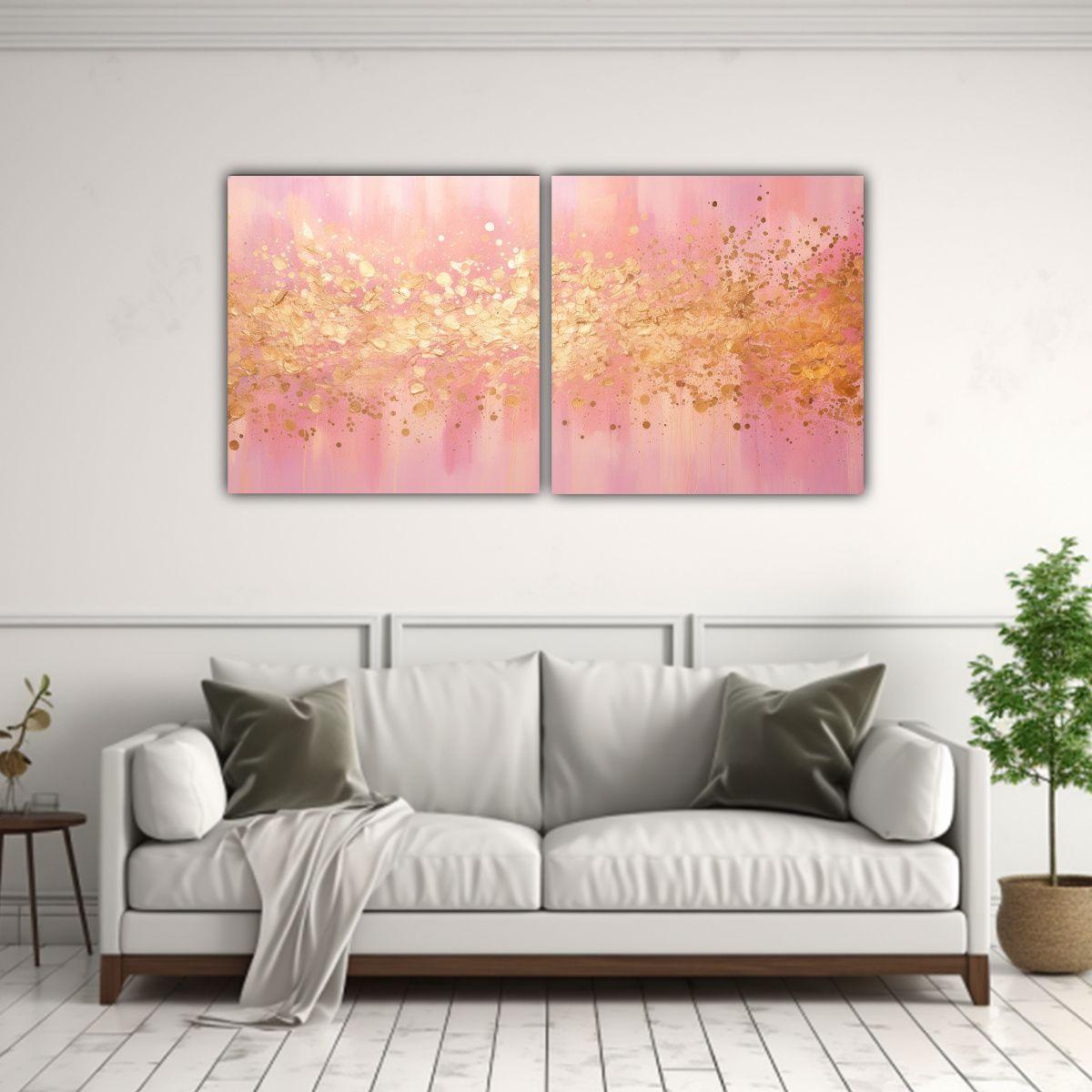 Artes De Pared Sublimadas Estilo Punto Luminoso 140x70 Cm-2