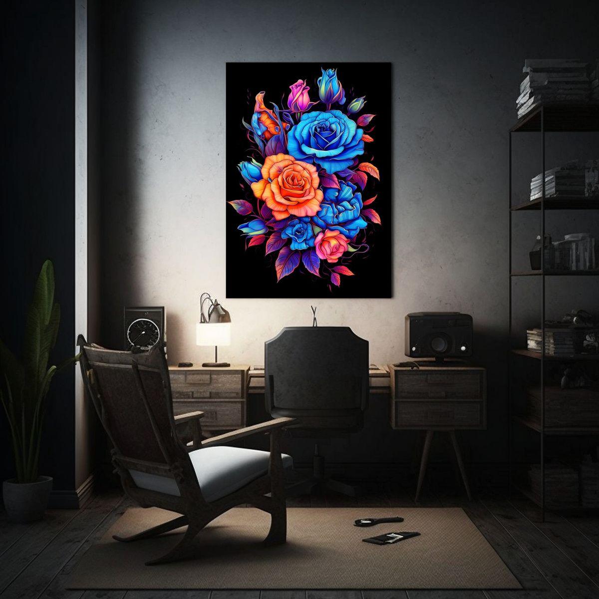 Cuadro Inspiración Personalidad Floral Con Rosas 40x50cm-2