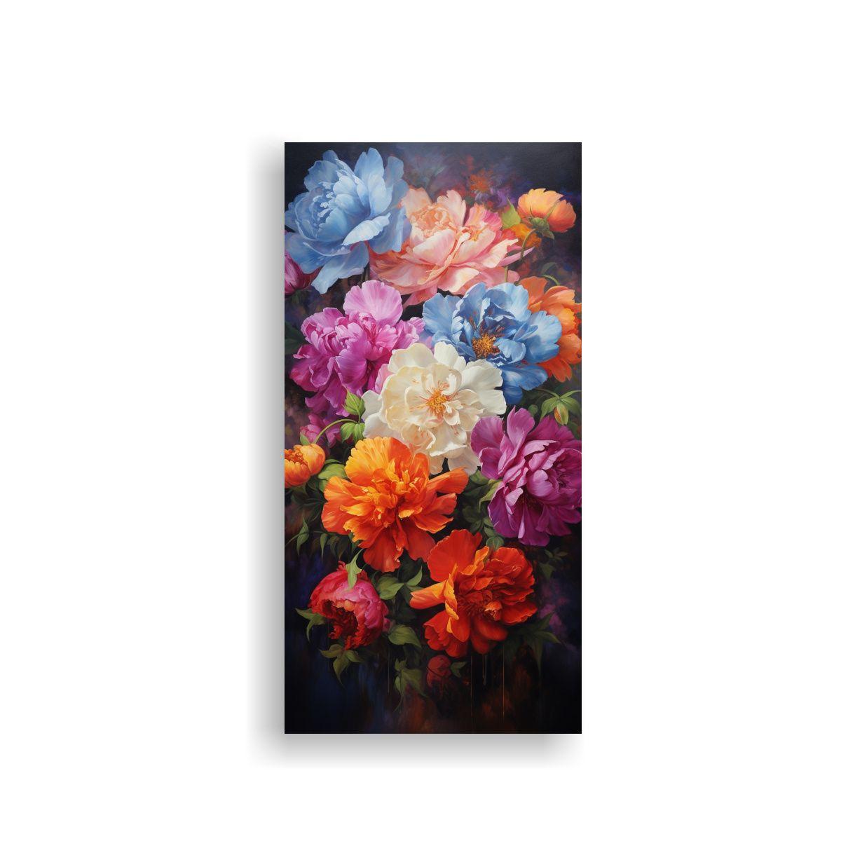 Pintura En Lienzo Rectangular De Arte Vanguardia 20x40cm-0