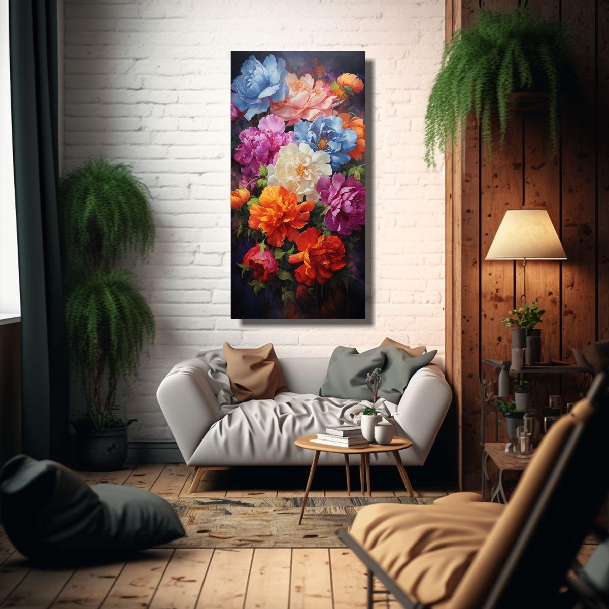 Pintura En Lienzo Rectangular De Arte Vanguardia 20x40cm-2