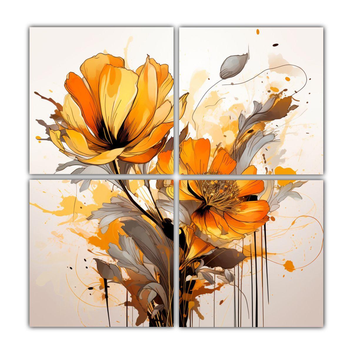 Pinturas Decorativas Cuatro Artes Fotografía 180x180 Cm-0