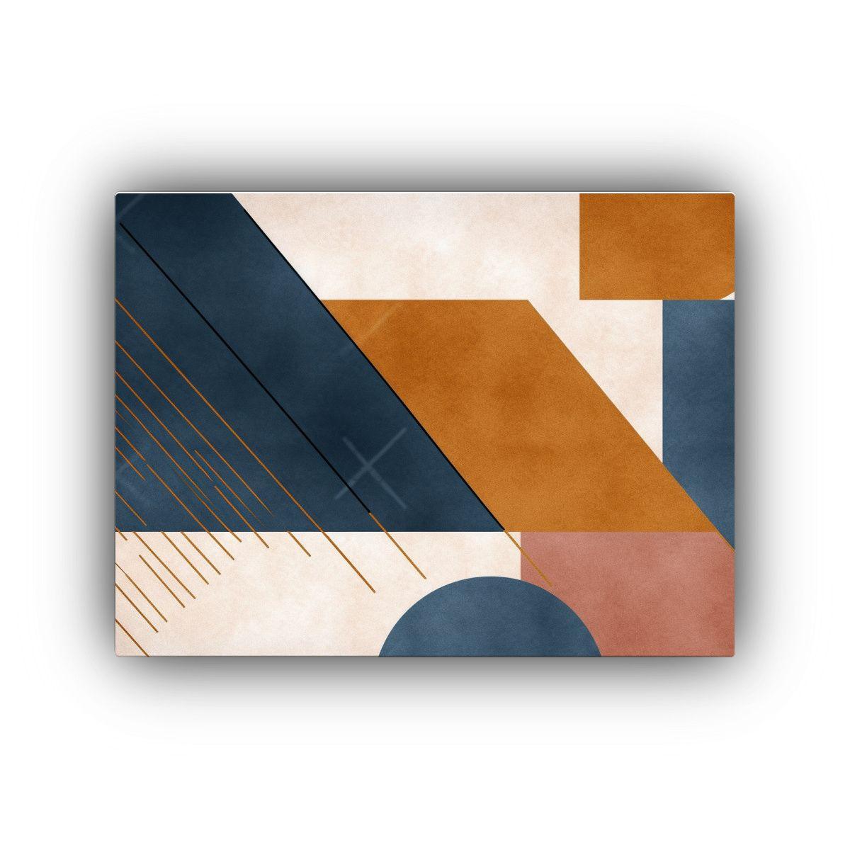 Cuadros Decorativos Abstractos Con Patrones Geométricos En  90x60cm-0