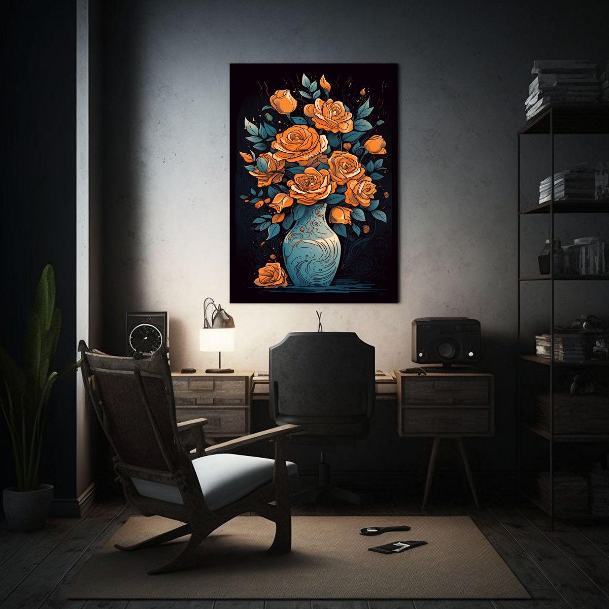 Pintura En Bastidor De Líneas Finas 20x30 Cm-2