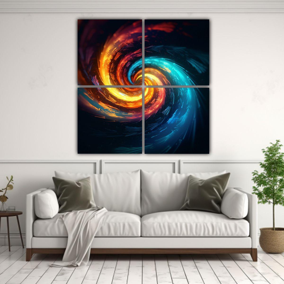 Cuadriptico Moderno Duradero Con Espirales 60x60 Cm-2