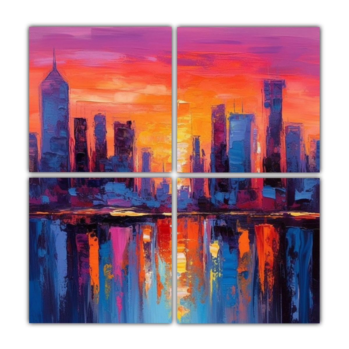 Pintura Abstracta Temática Médico: Arte 180x180 Cm-0