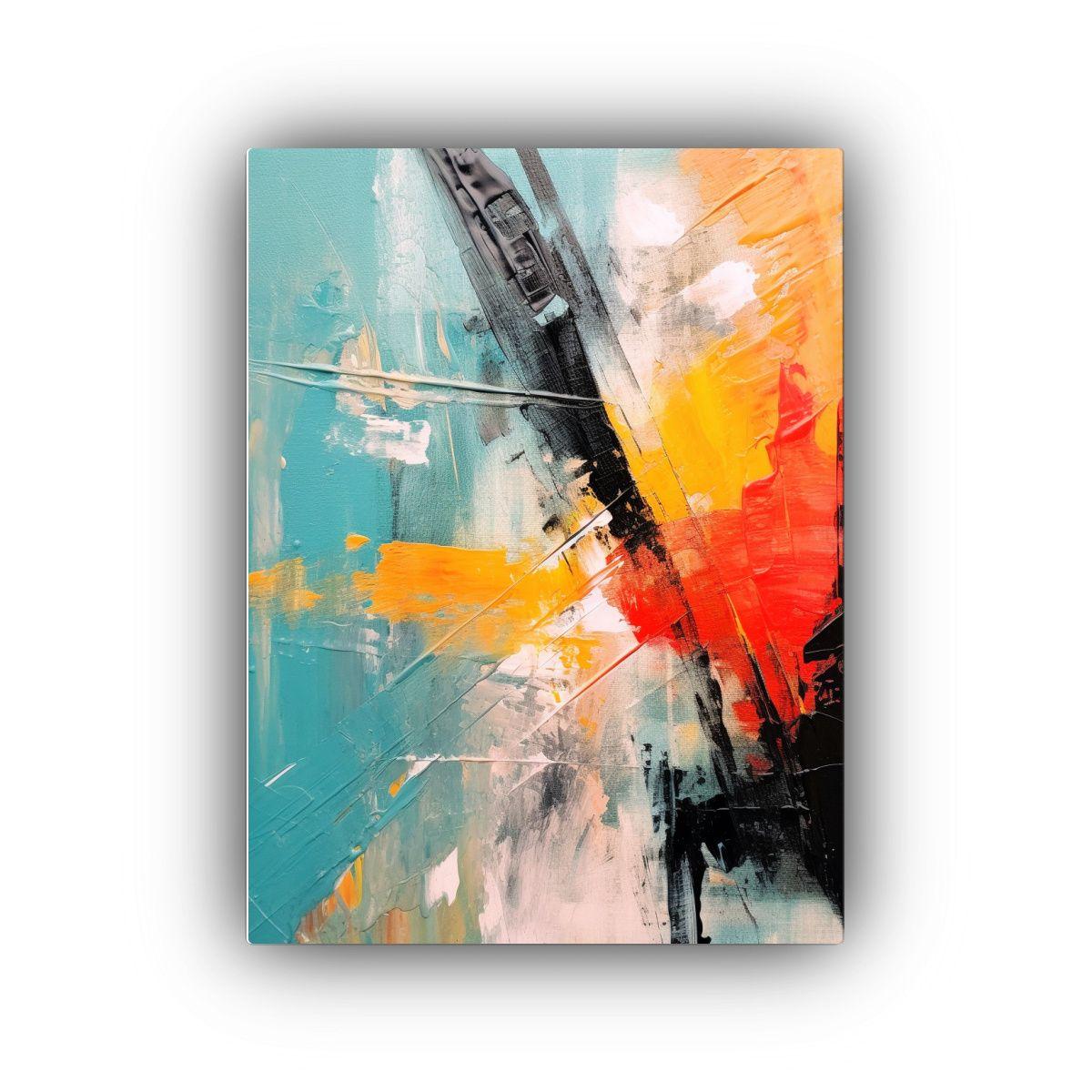 Cuadro Abstracto Estilo Galería Impresionante 30x40cm-0