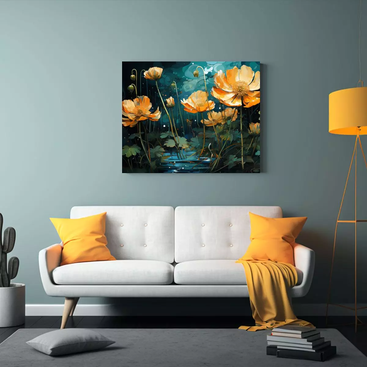 Pinturas Decorativas De Arte Concepto Detalle: Flores Butter 75x50cm-2
