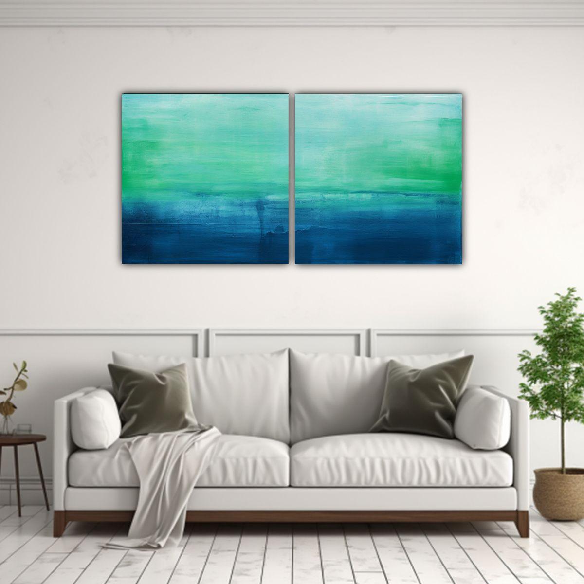 Set De 2 Lienzos Con Diseño De Personalidad 120x60 Cm-2