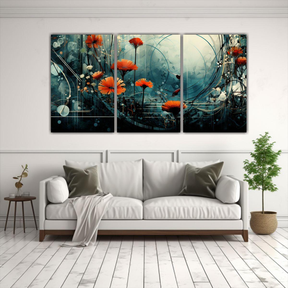 Pintura De Pared Moderna Equilibrio Abstracto 150x75 Cm-2