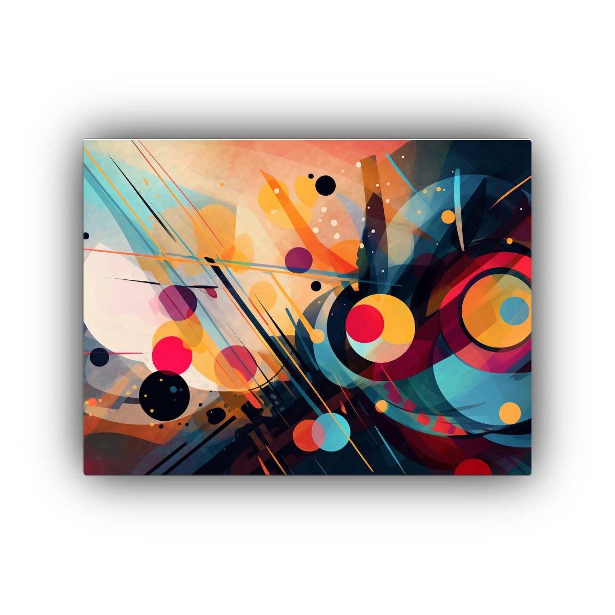 Fondo Acuarela Abstracto: Formas Fluidas En Lienzo. 65x50cm-0
