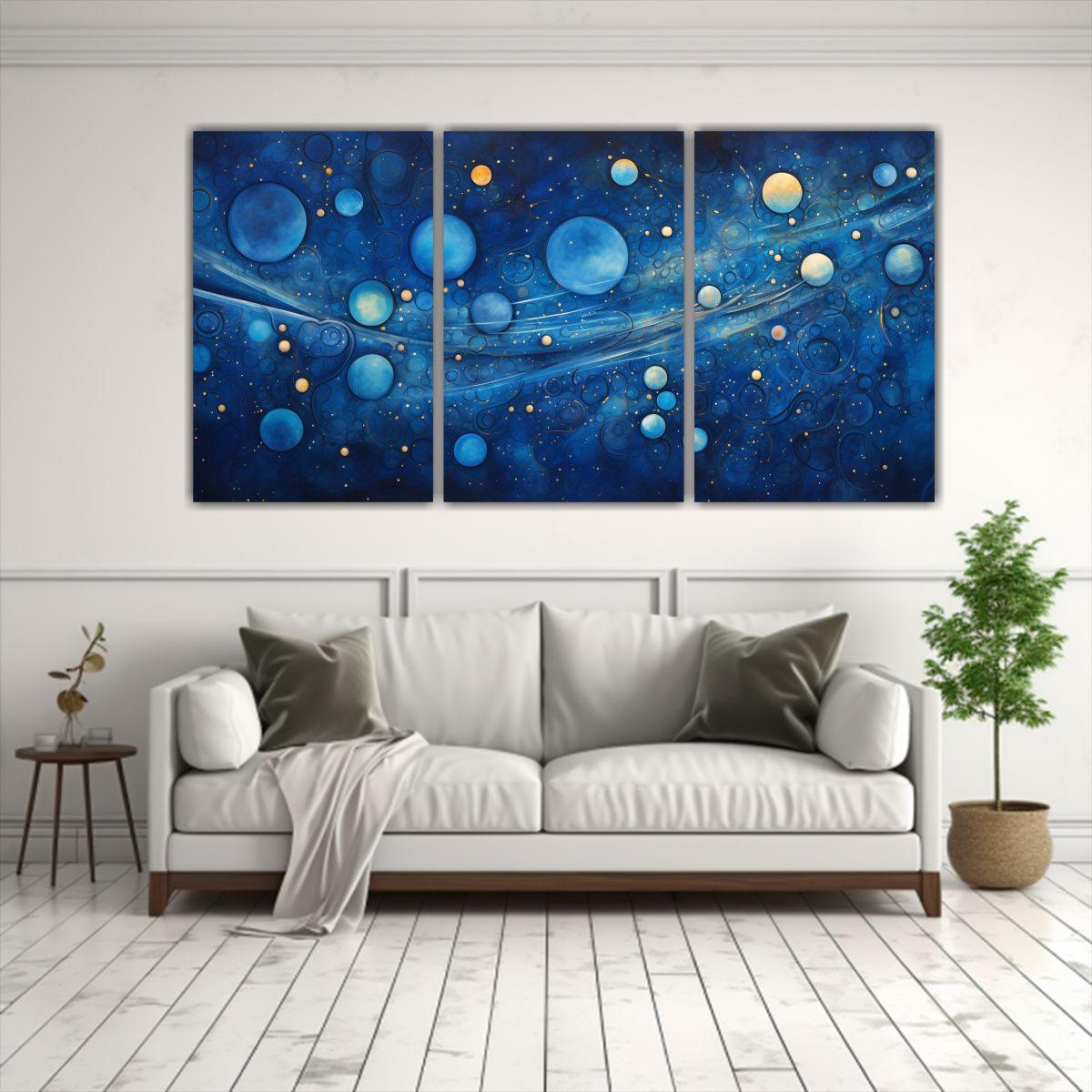 Cuadros De Decoración Vanguardista Con Patrones 150x75 Cm-2