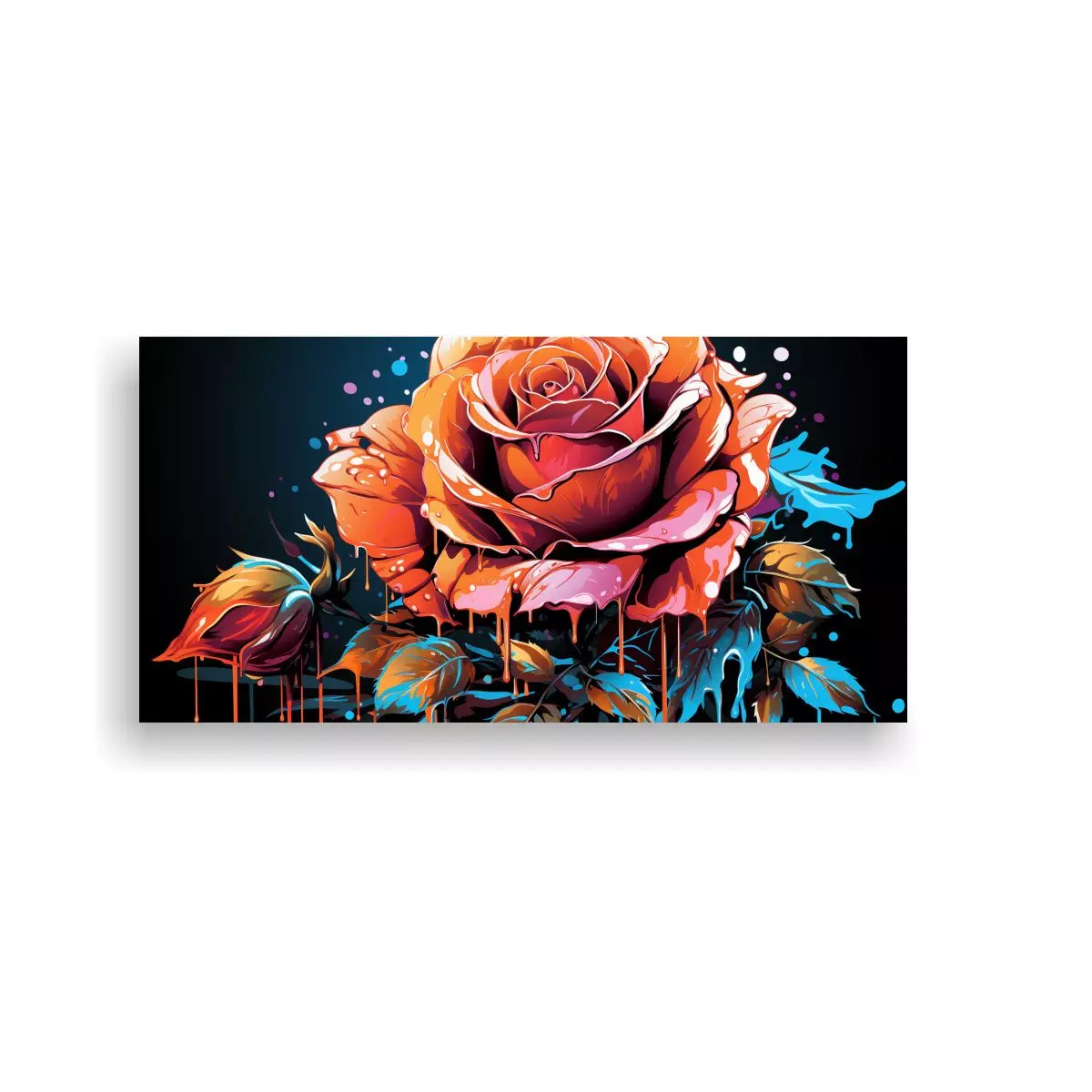 1 Cuadro Modernos Regalo Diseña Una Rosa Estilo 120x60 Cm-0