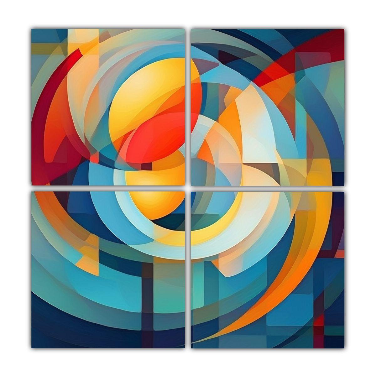 Pinturas Decorativas Naturaleza Viva En Bastidor: 120x120 Cm-0