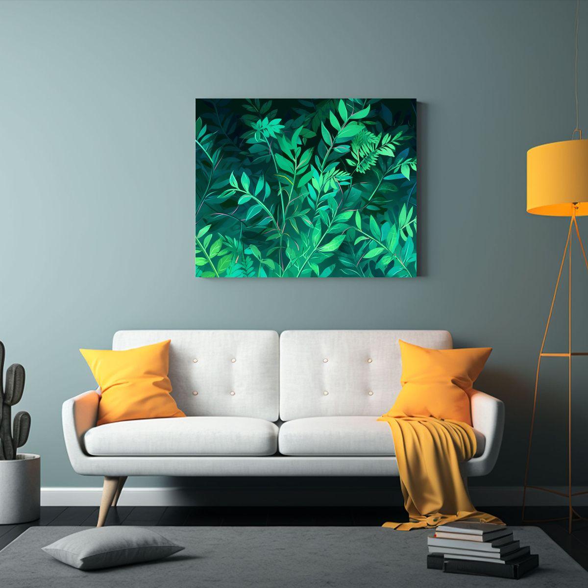 Pintura Decorativa En Estilo Neonoir Con Fantástica Composi 75x50cm-2