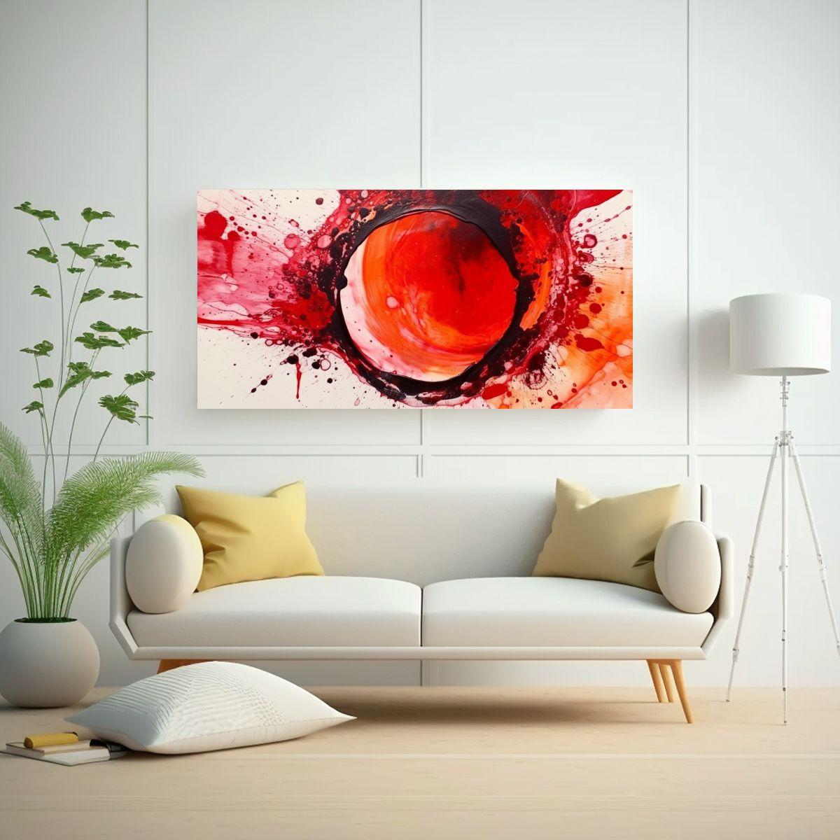 Pintura Vintage De Contraste En Tinta De Alcohol 120x60cm-2