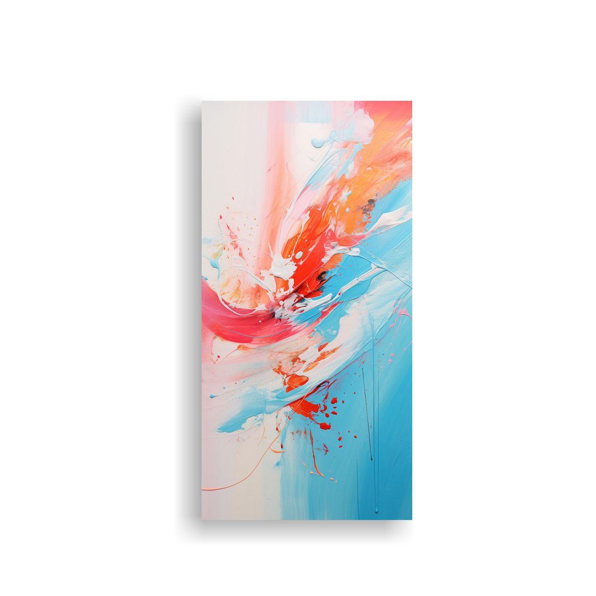 Pintura Innovadora De Lienzo Abstracto Fusionado 30x60cm-0