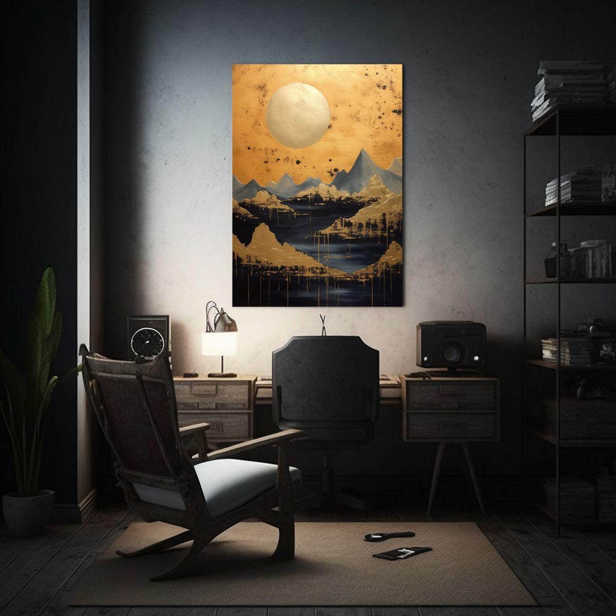 Tela En Bastidor Impreso Estético Paisaje 80x120cm-2