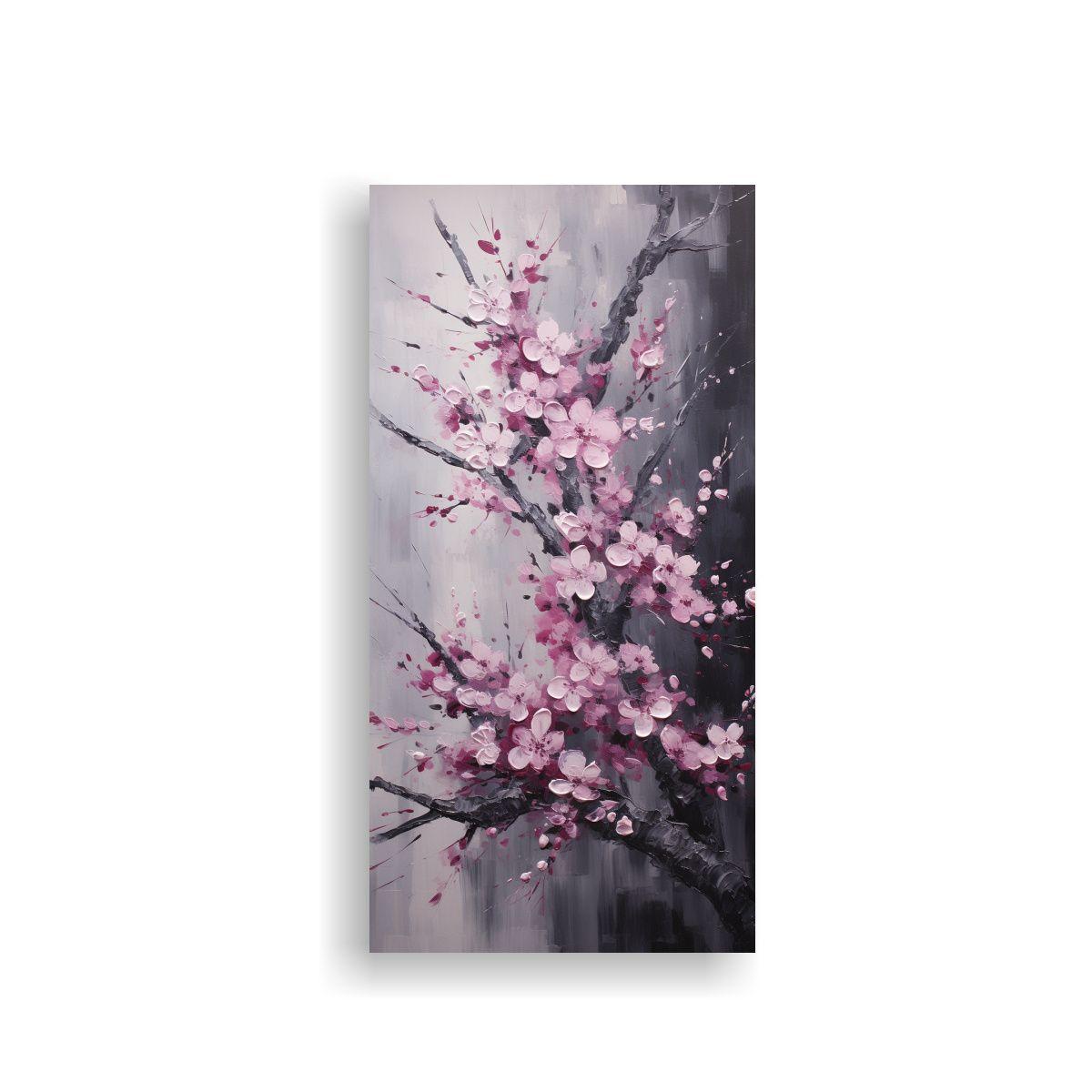 Cuadro Vanguardia Obra Maestra De Cerezos Negros 70x140cm-0