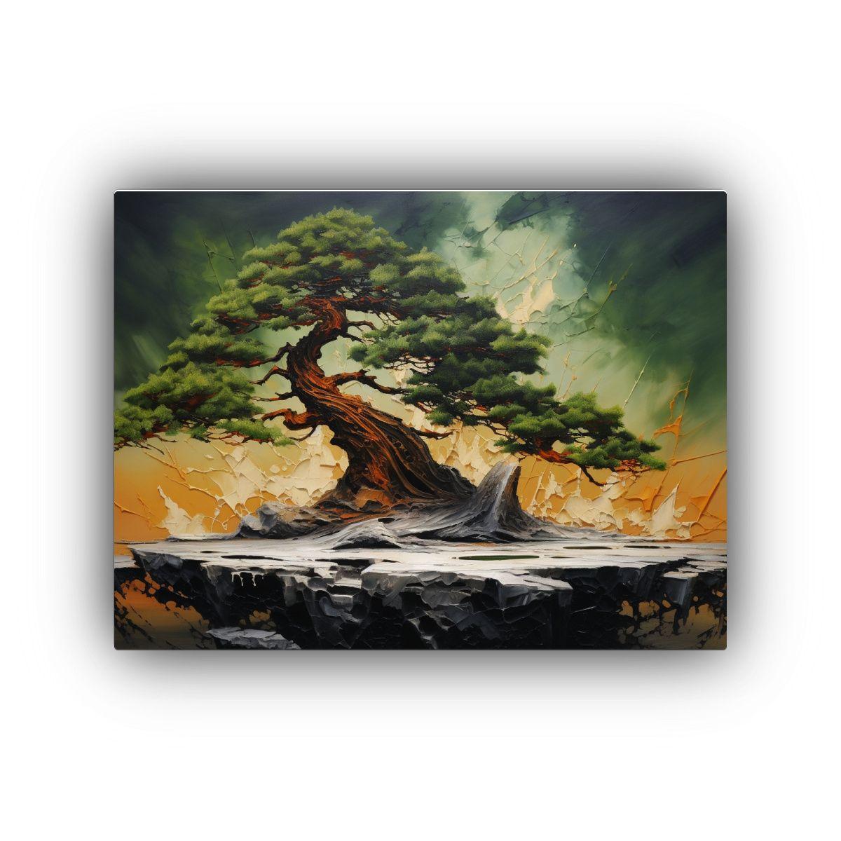 Pintura Abstracta Detallada Estilo óleo Para Decorar Con á 60x40cm-0