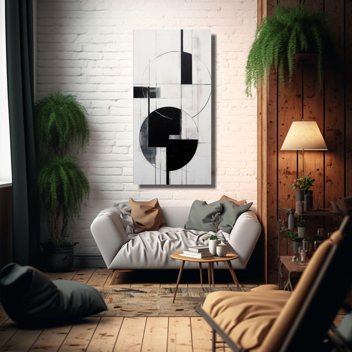 Tela En Bastidor Decorativo Composición 60x120cm-2