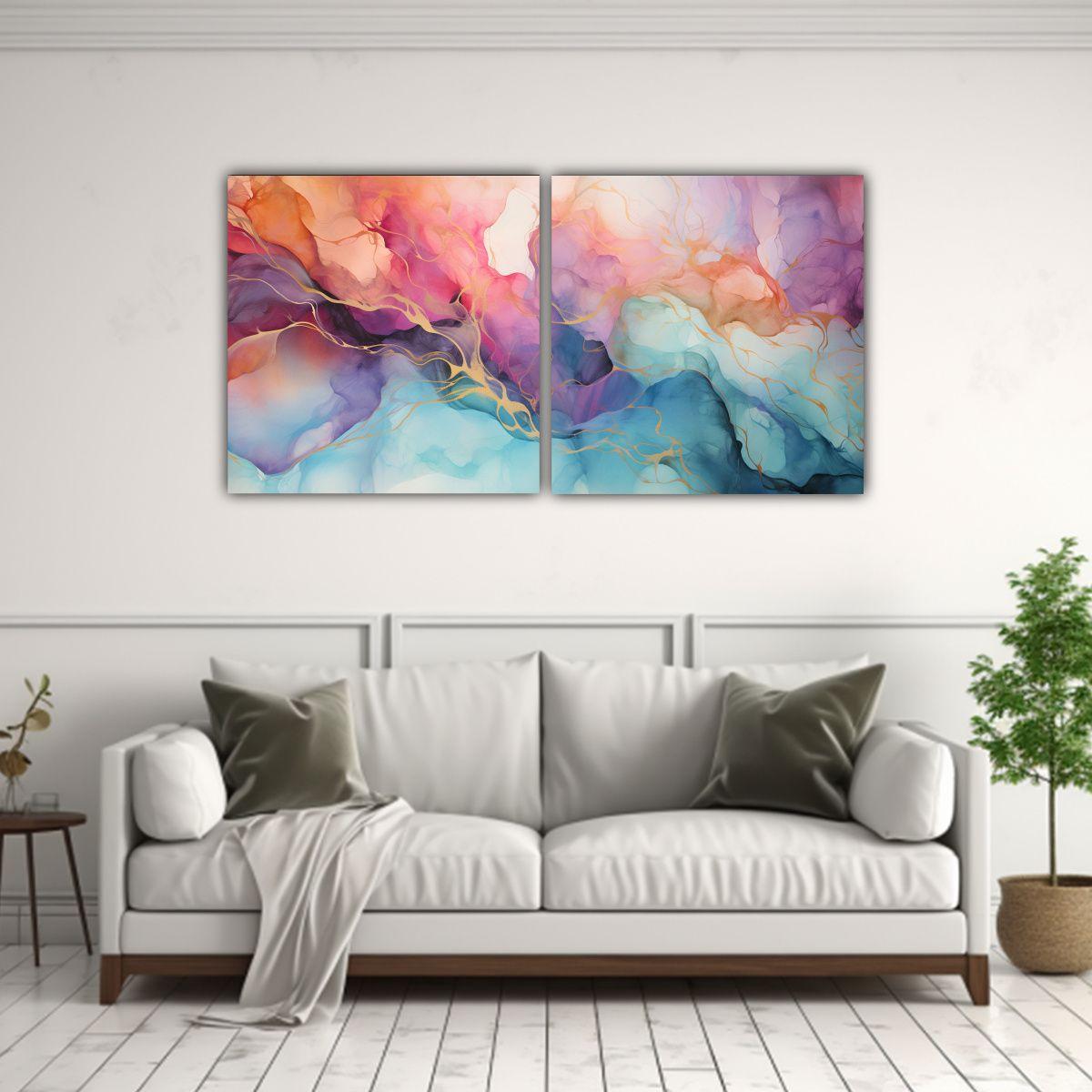 Cuadros Vanguardia Intensidad Alcohol Con Fondo 160x80 Cm-2