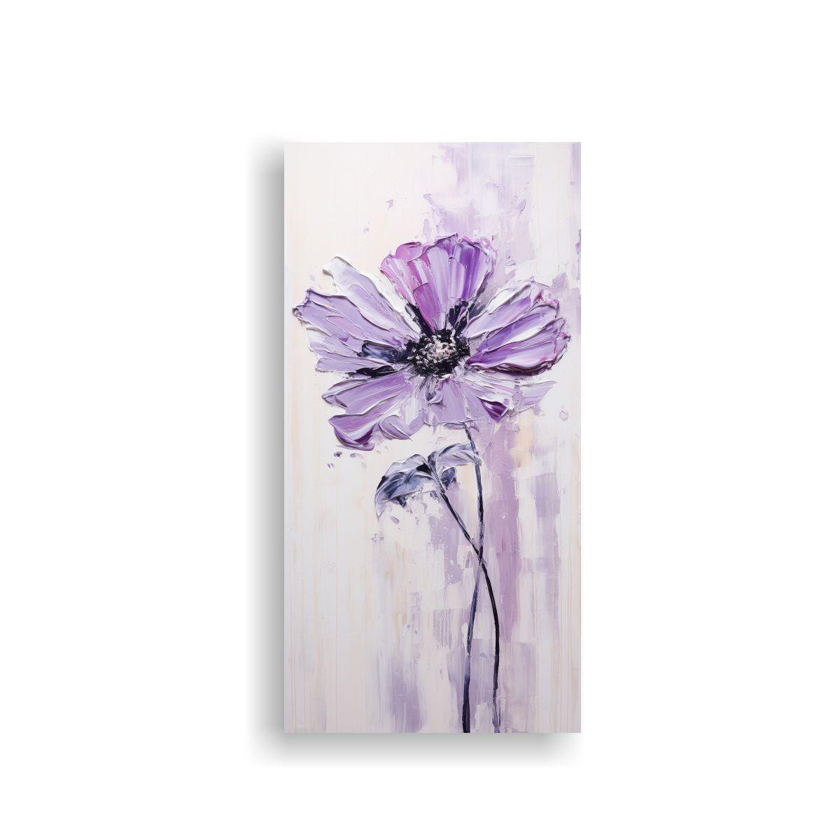 Pintura En Lienzo De Una Elegante Forma Floral 60x120cm-0