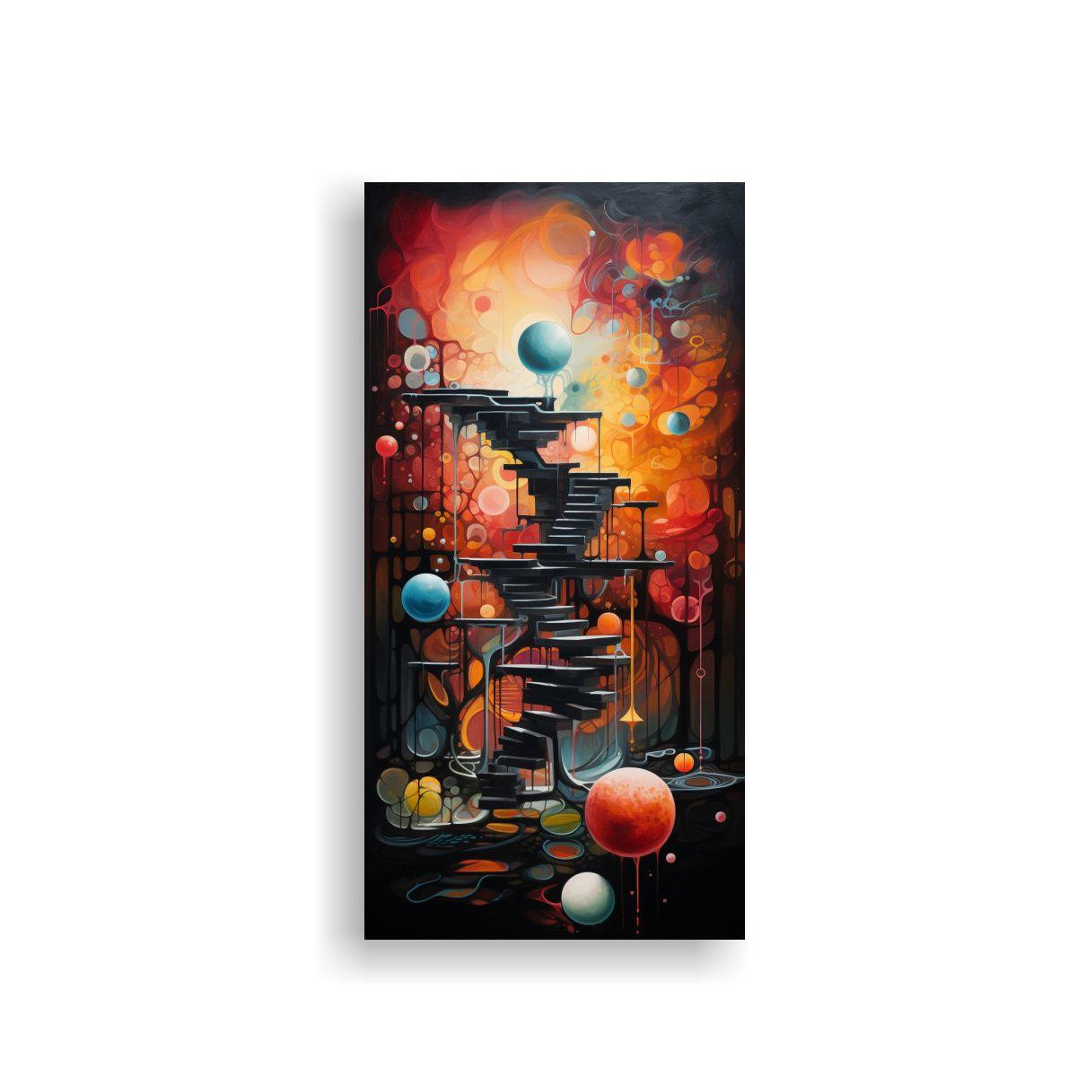 Paisajes Abstractos: Un Recorrido Por Reinos 40x80cm-0