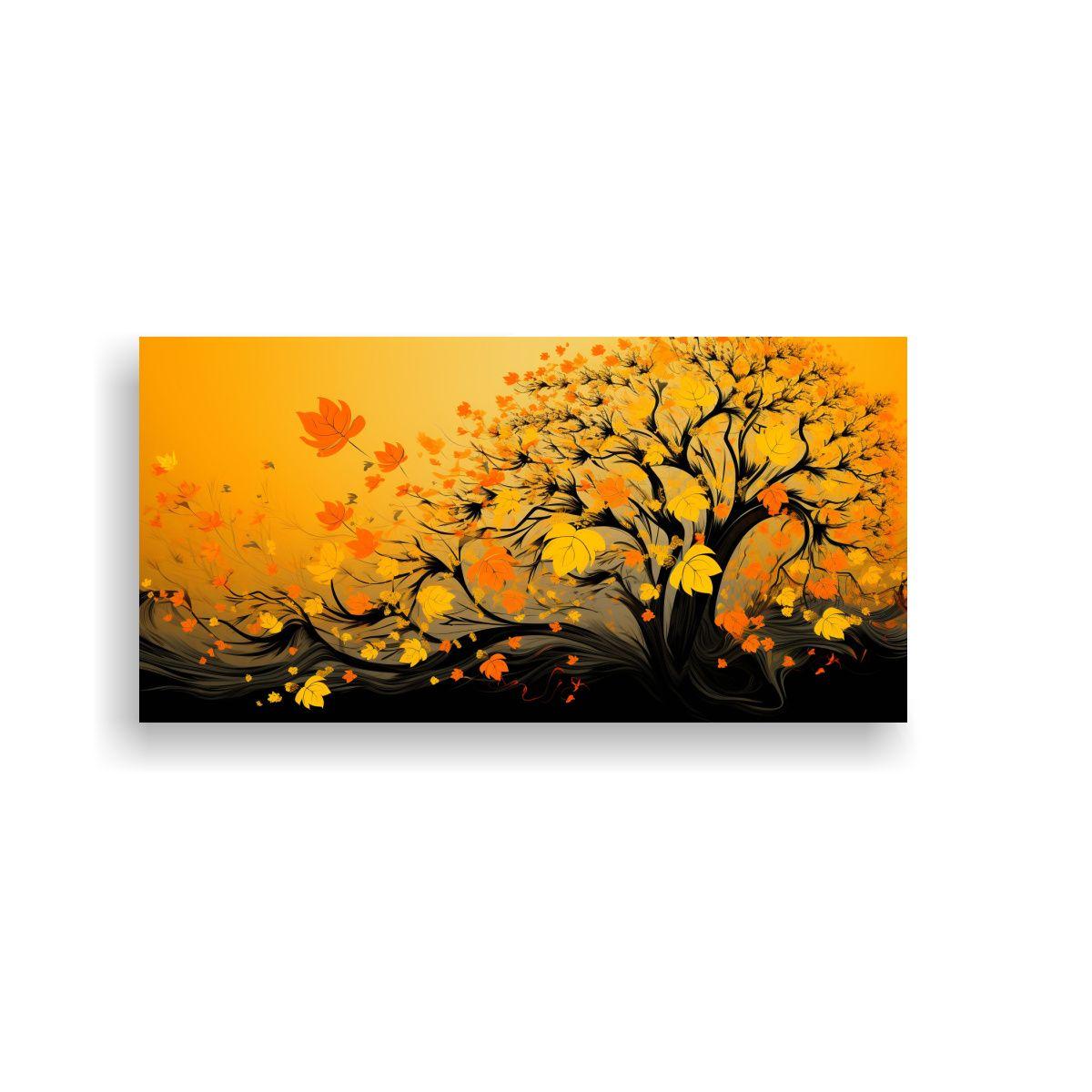 Pintura Decorativa Galería Estilo Cuadro Arbol 100x50 Cm-0