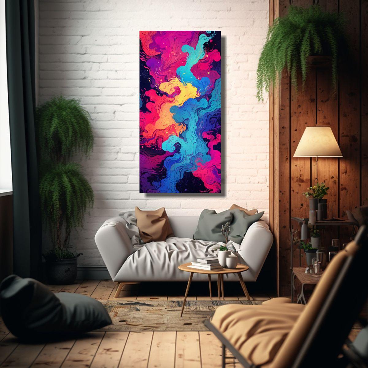 Pinturas Decorativas De Lienzo Con Colores 30x60cm-2