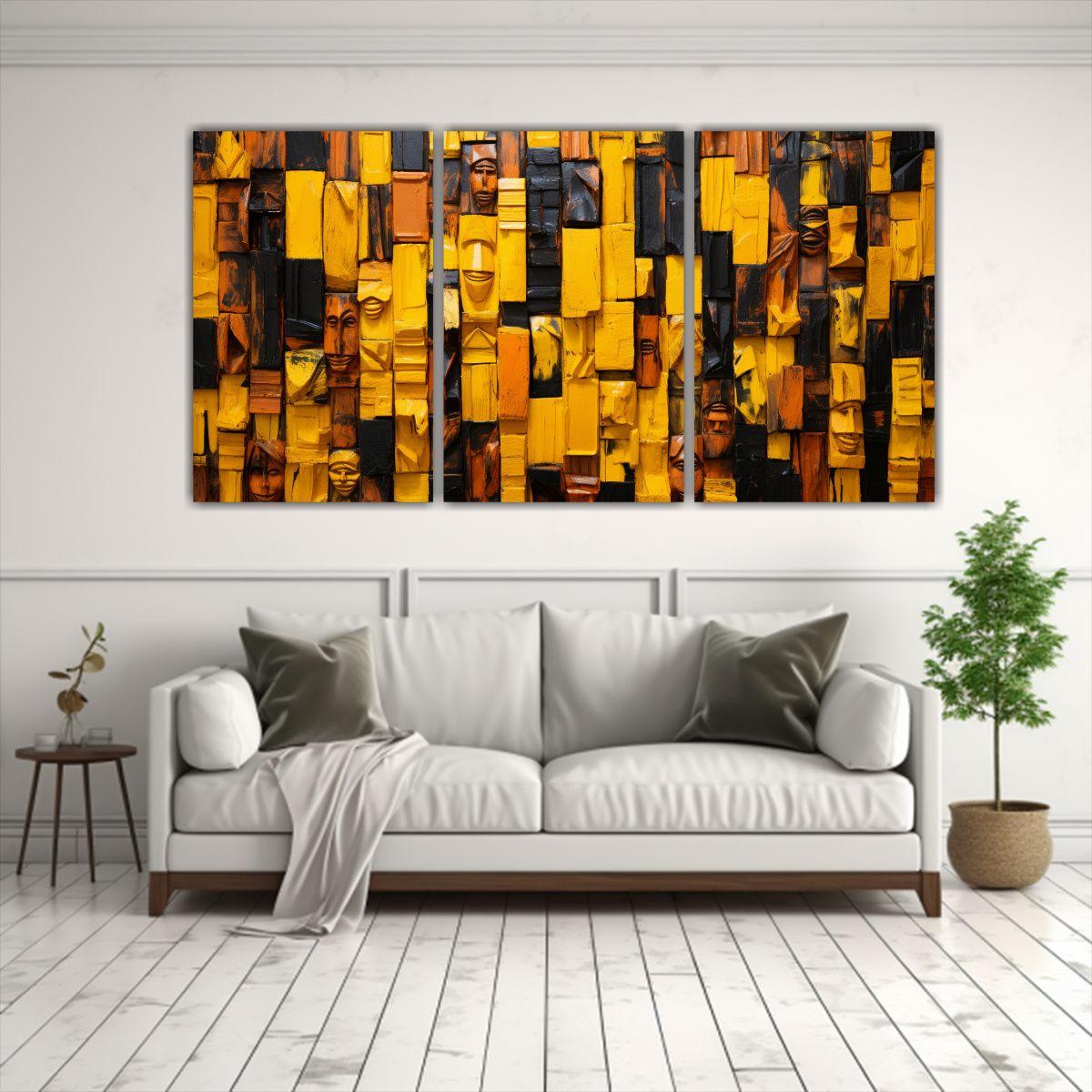 Pinturas Decorativas únicas De Estilo Gráfico 60x30 Cm-2