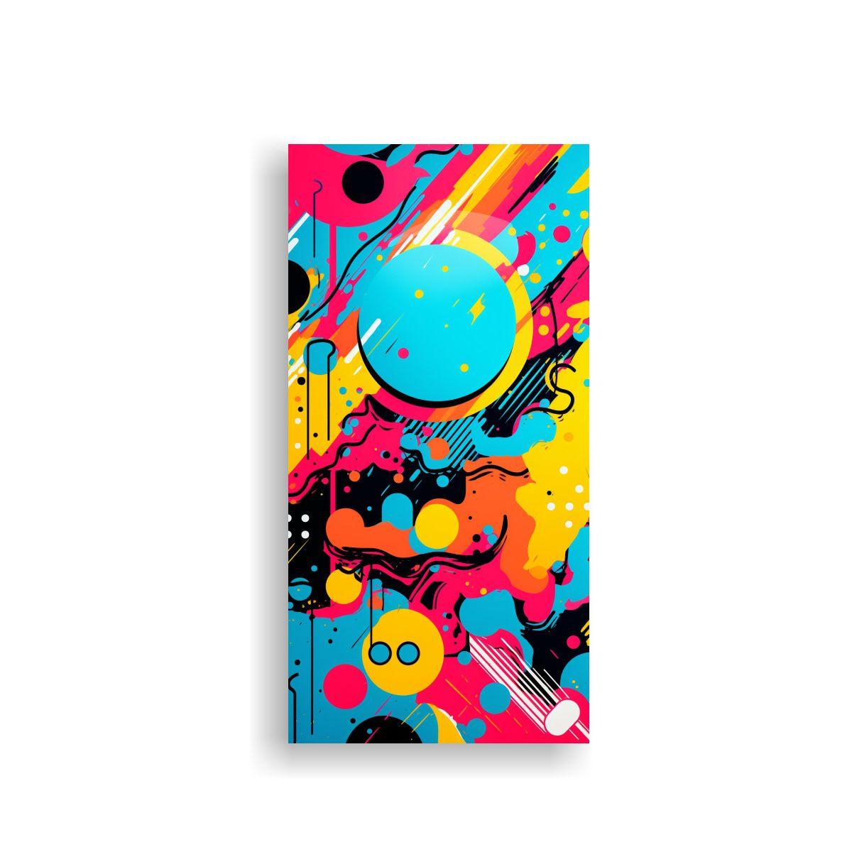 Cuadro Abstracto Textura Popart Móvil 20x40cm-0