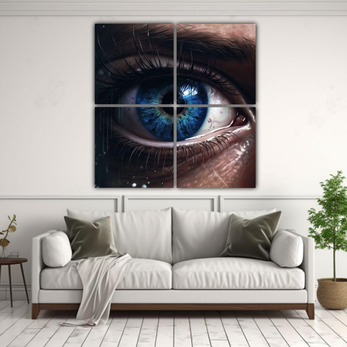 4 Pinturas Finas Líneas Clásicas Caso Criminal 180x180 Cm-2