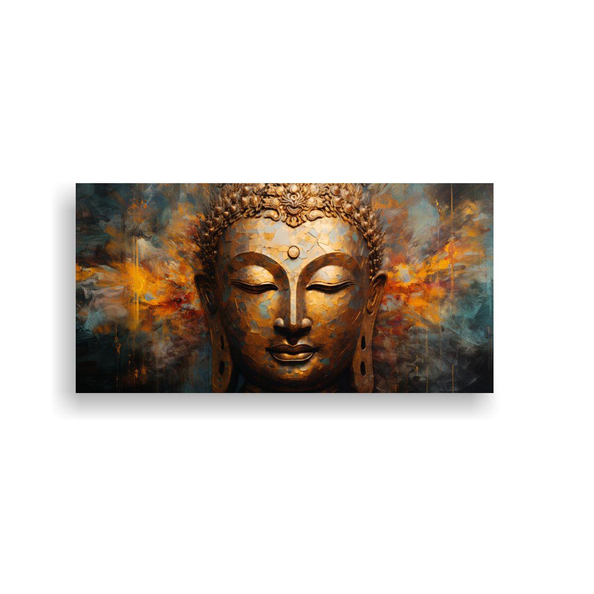 Pintura Decorativa Estilo Abstracto En Tonos 140x70 Cm-0