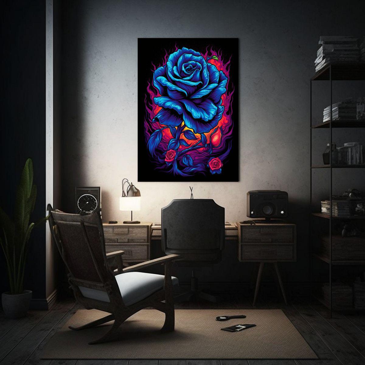 Arte Vanguardia Resistente Diseño Logo Estilo Psicodélico  50x65cm-2