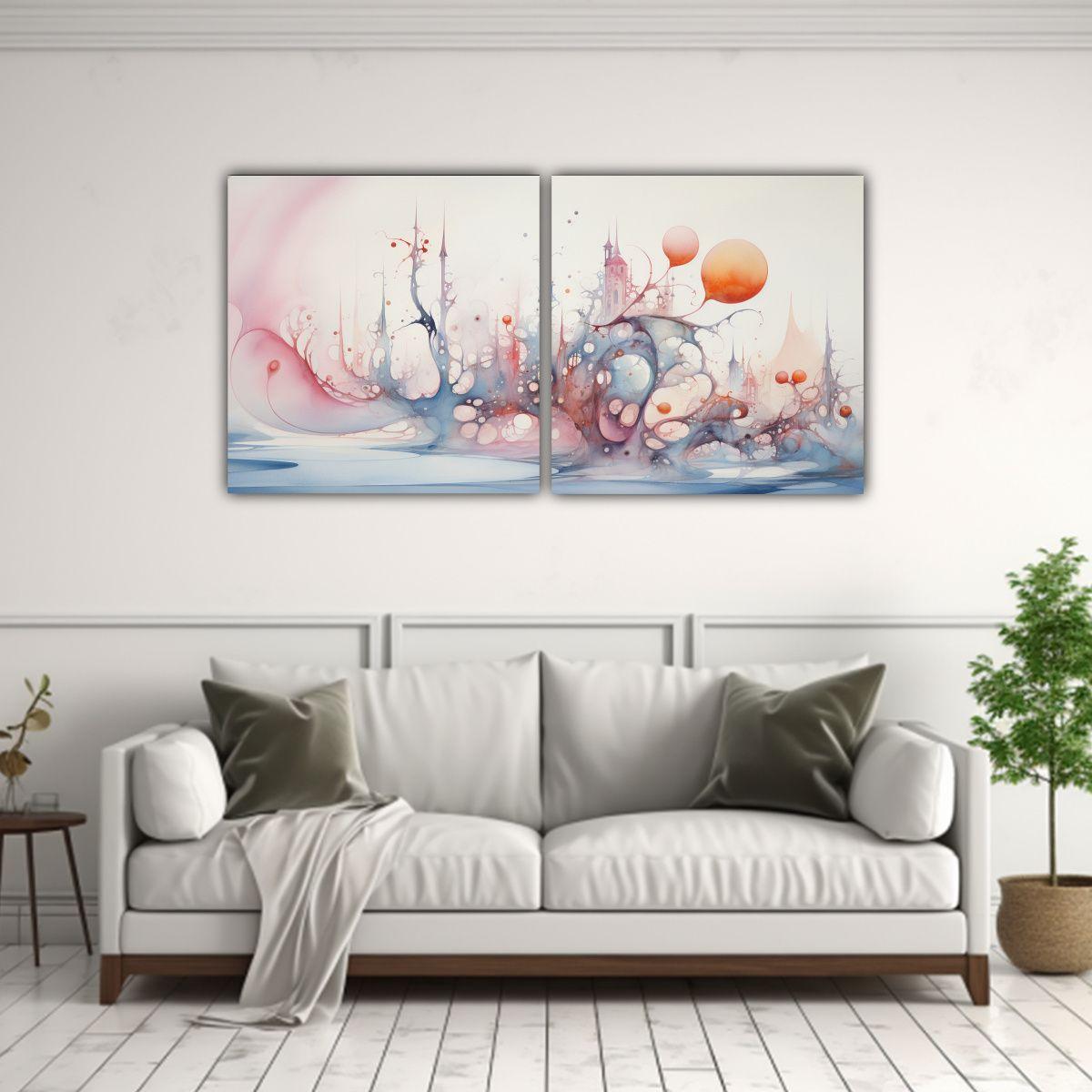 Lienzos Alta Calidad Arte Grafico Surreal 100x50 Cm-2