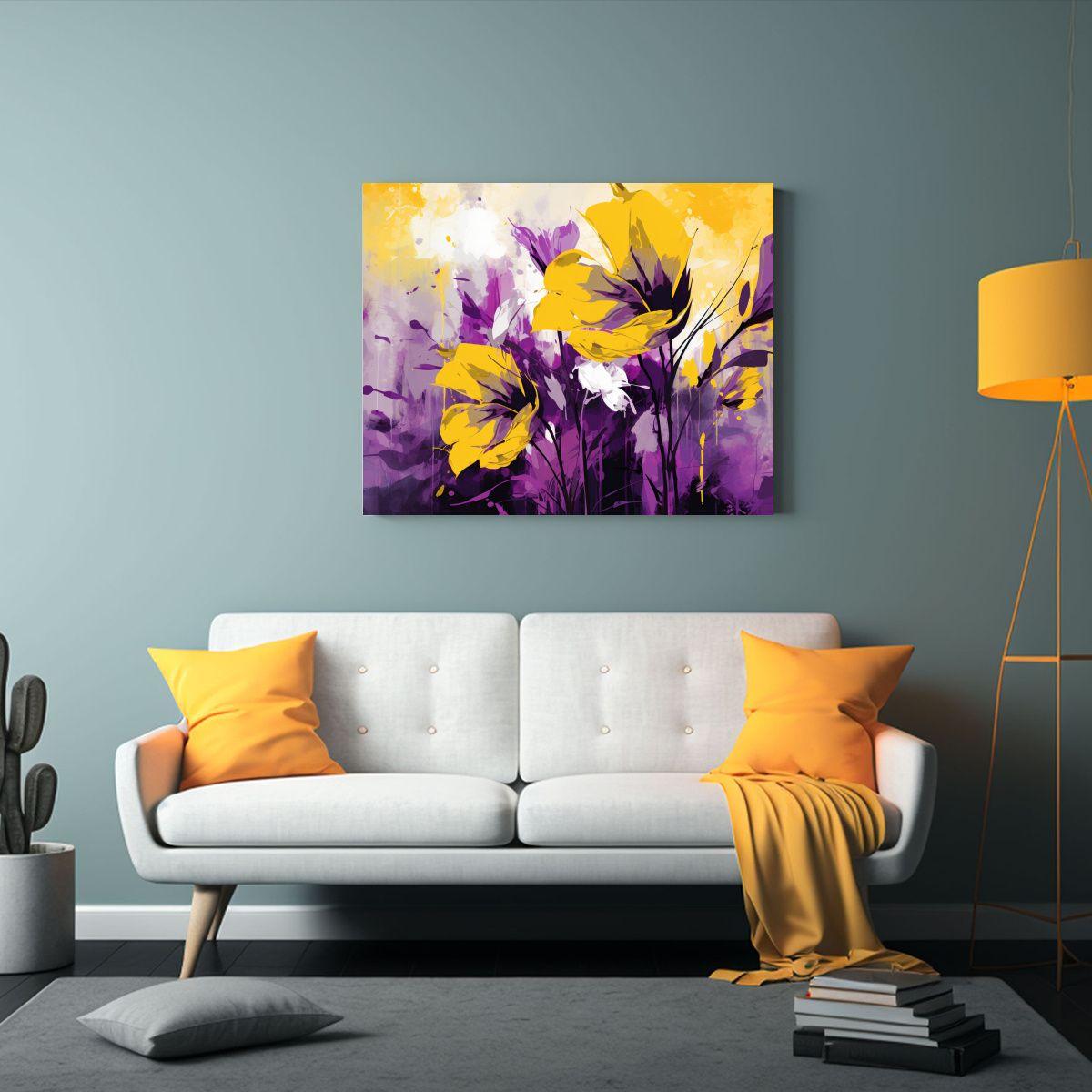 Pinturas Decorativas Con Atmósfera Neonoir Y Colores Amaril 30x20cm-2