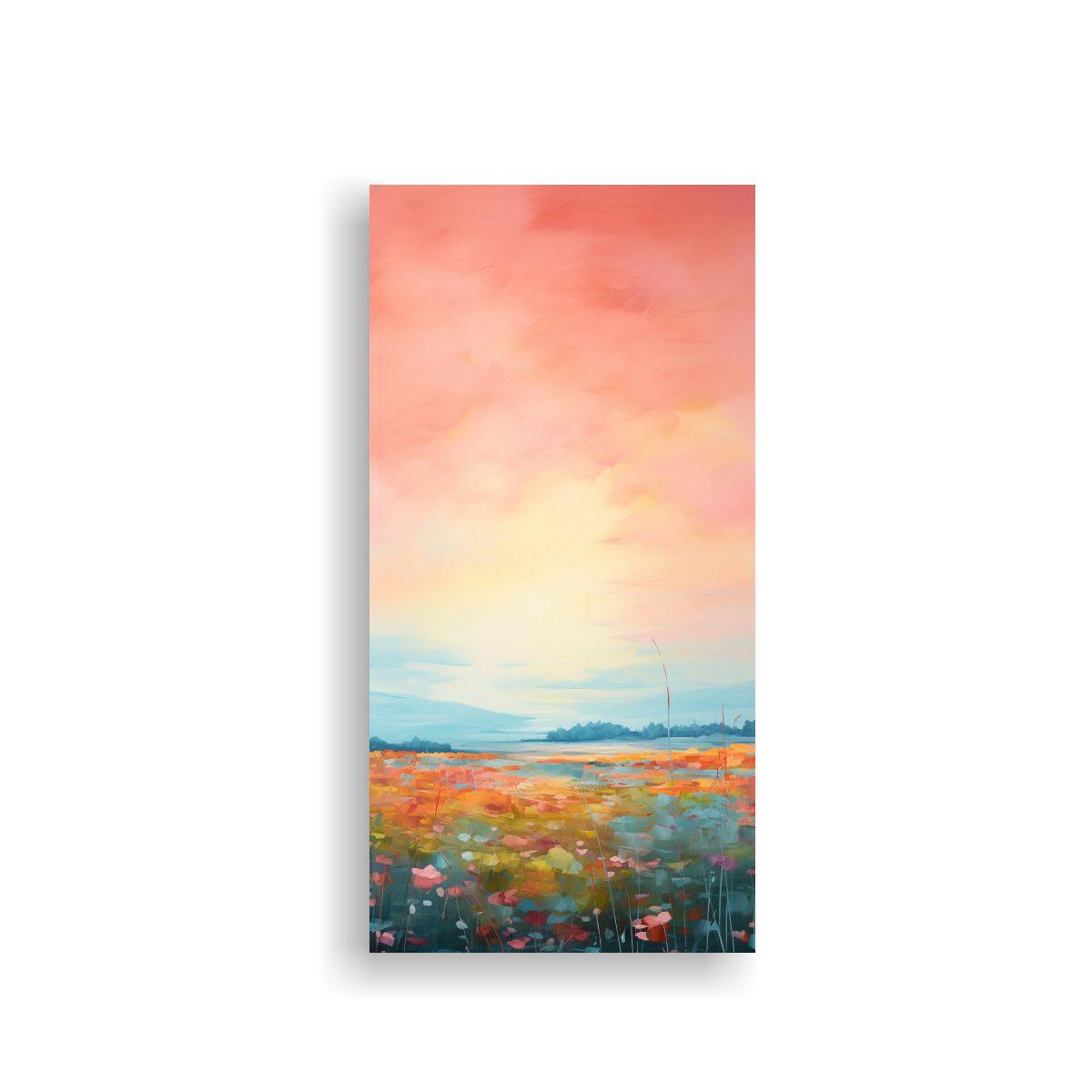Cuadro Inspirador De Mezcla De Colores Abstracta 40x80cm-0