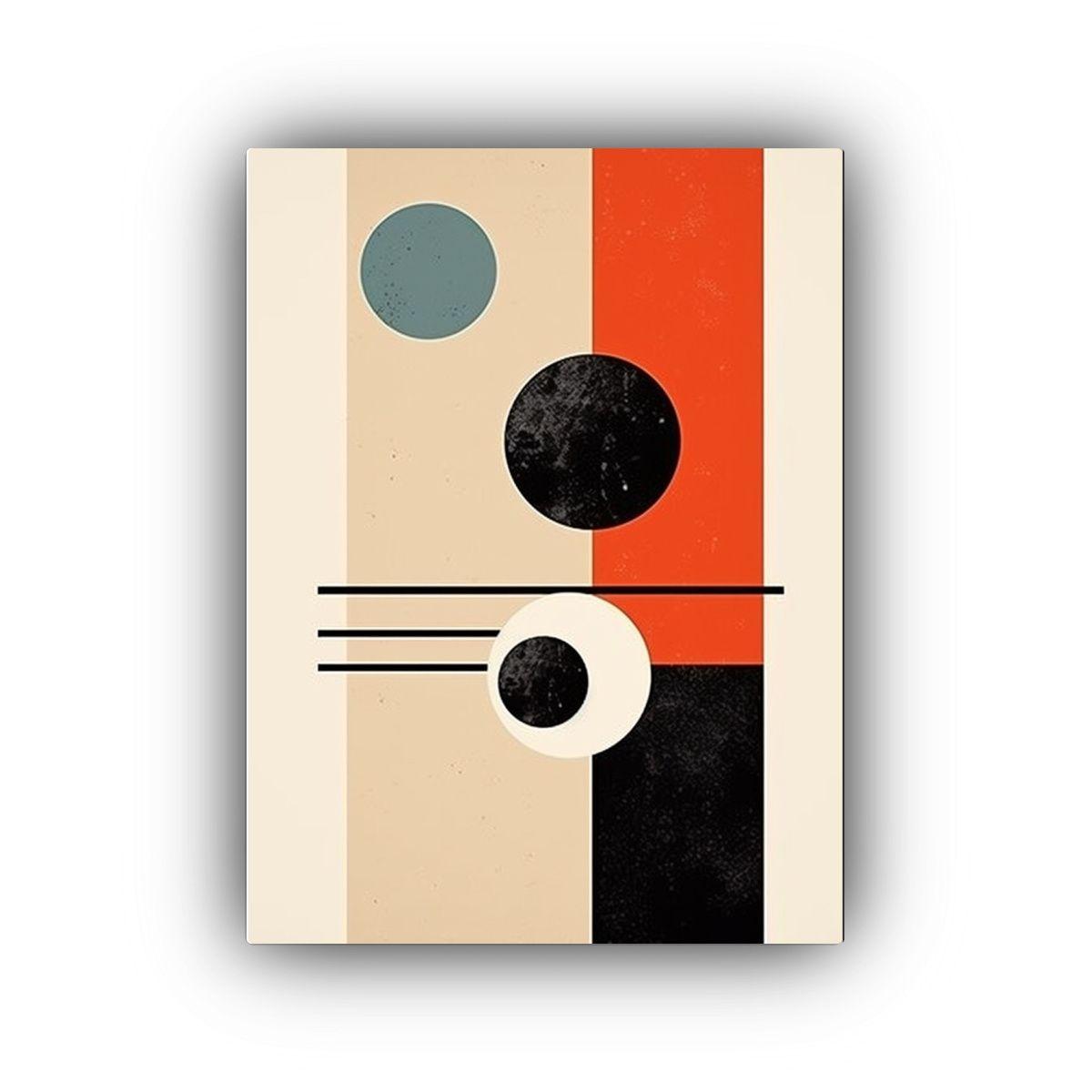 Cuadro De Cuadro Clásica Retro Estilo Gráfico Minimalista  50x75cm-0