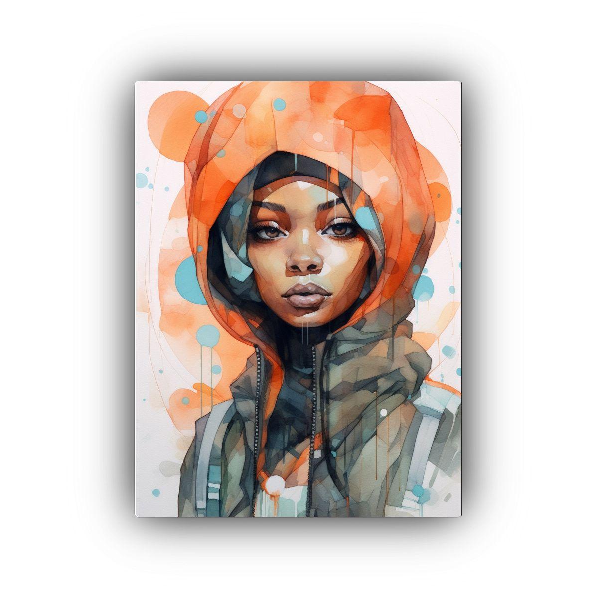 Cuadro Inspiración Simplicidad Personas De Color 50x65cm-0