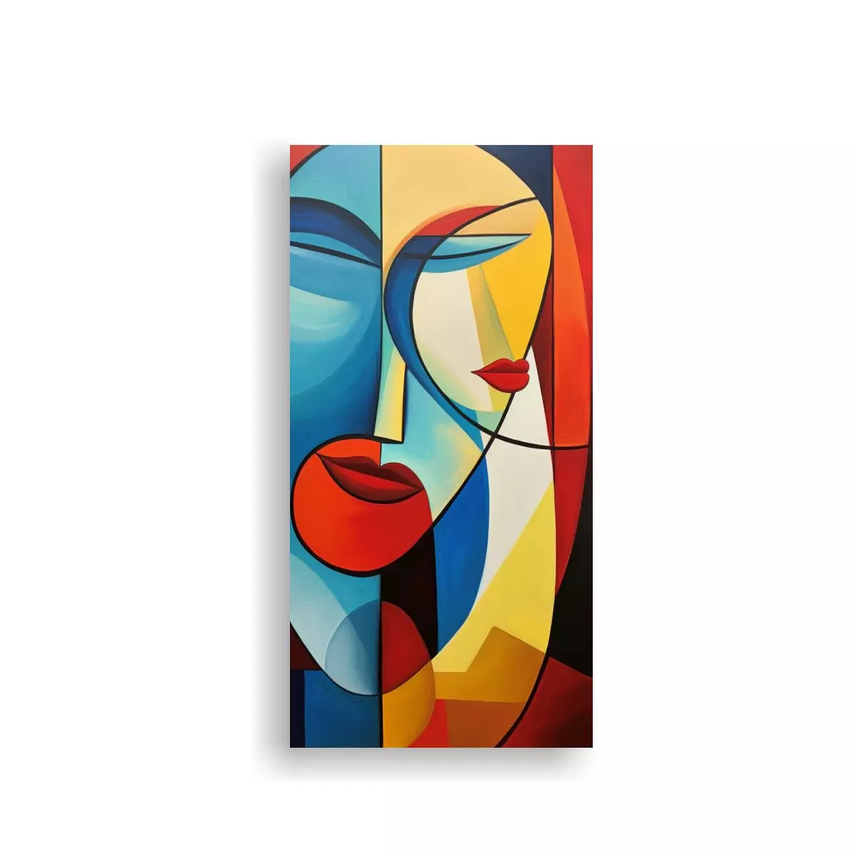 Tela En Bastidor Calidos Época Abstracto Fusion 70x140cm-0