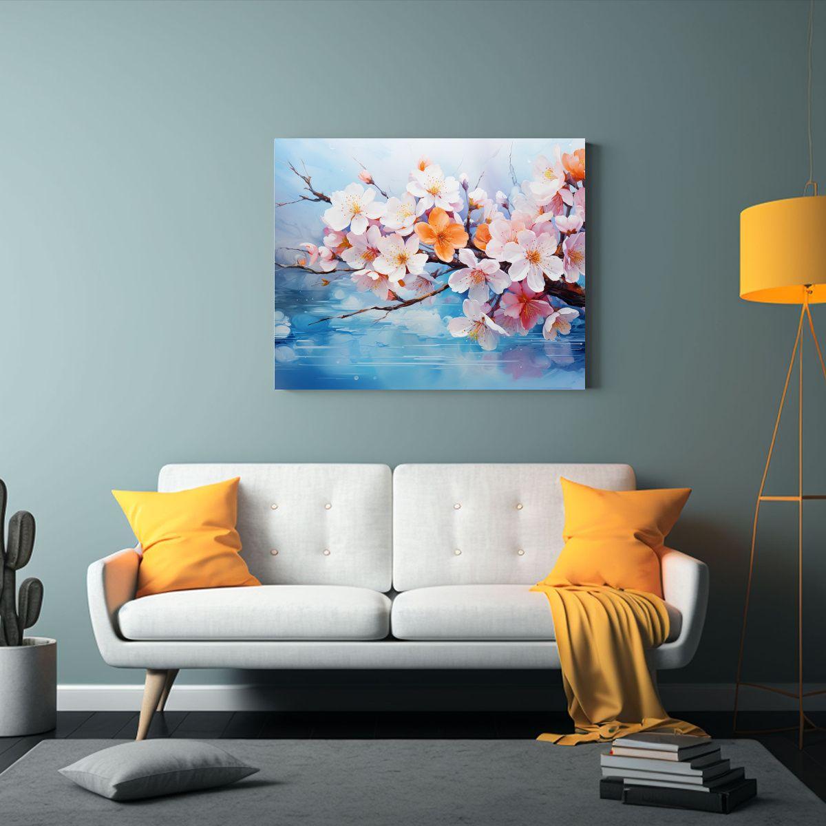 Pinturas Abstractas De Composición Forma Ambiente Con Color 90x60cm-2