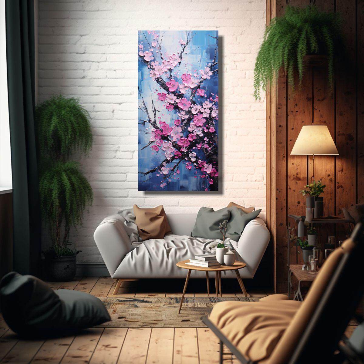 Cuadro Creativa Profundidad En Colores Vibrantes 30x60cm-2