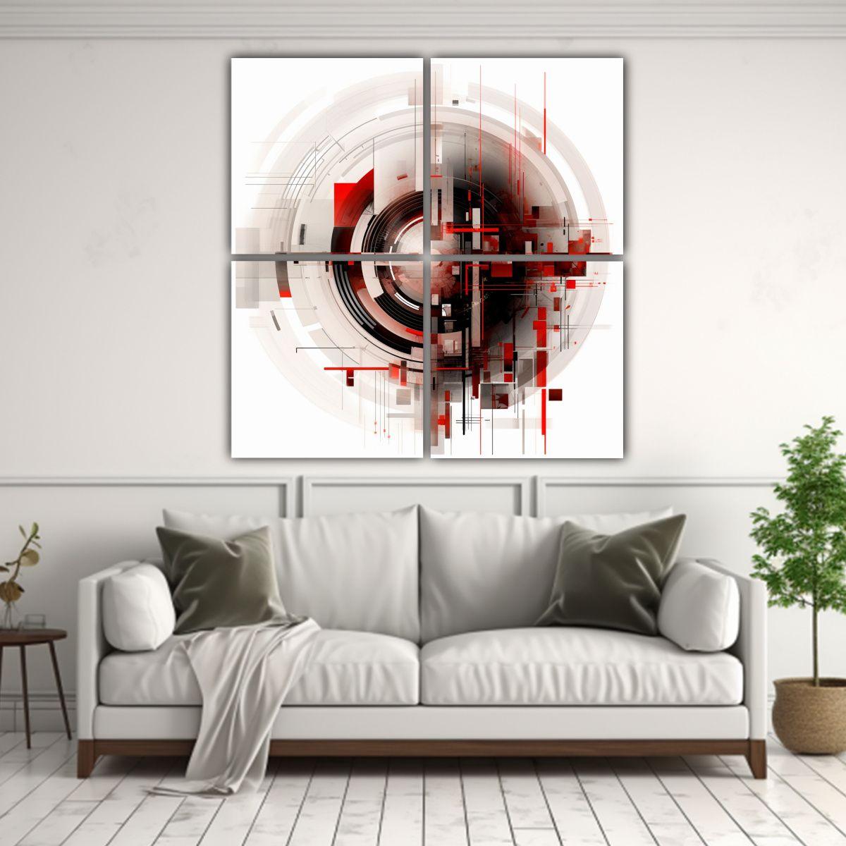 Pinturas Decorativas De Arte Abstracto 100x100 Cm-2