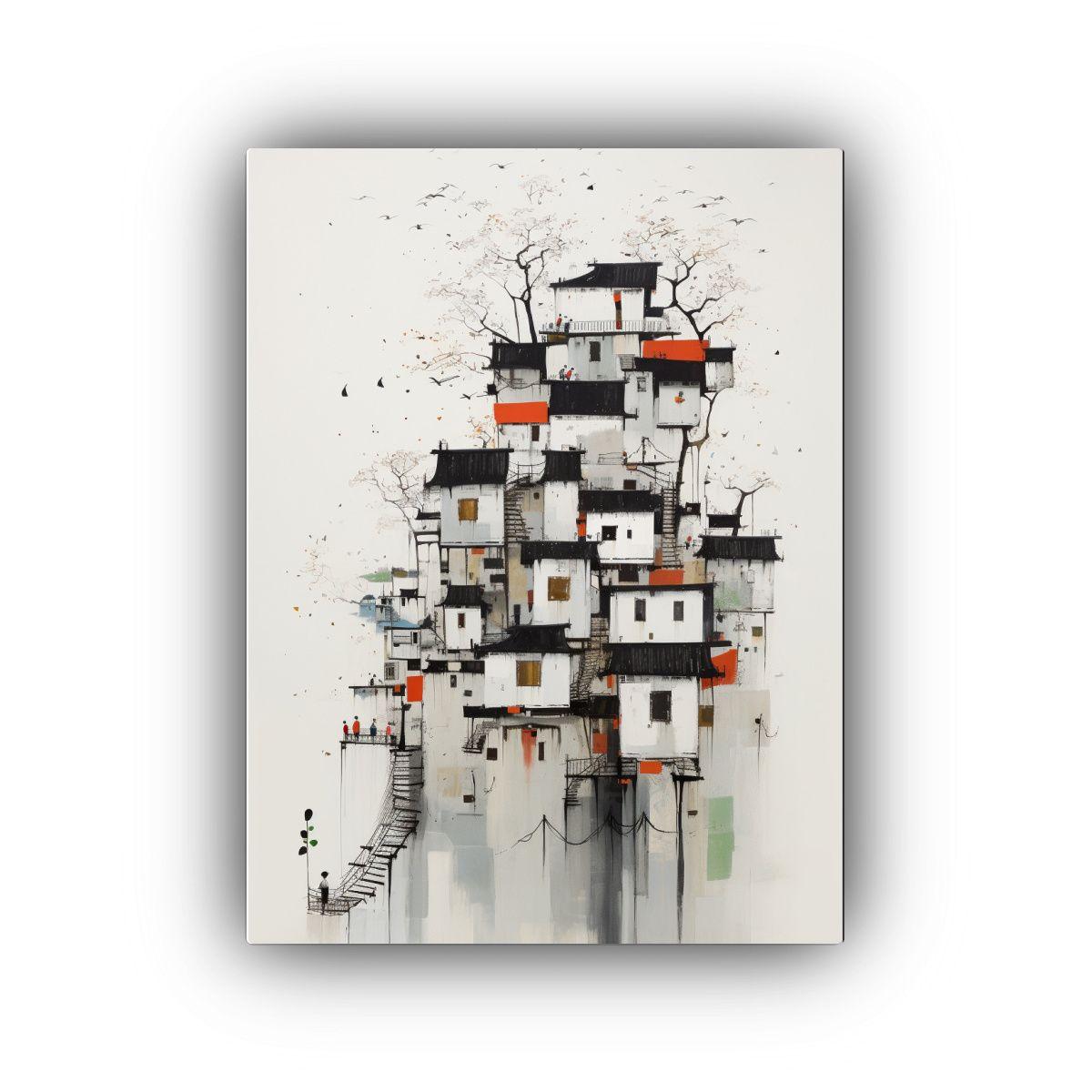 Pintura Abstracta Personalidad Guy En Casa 50x75cm-0