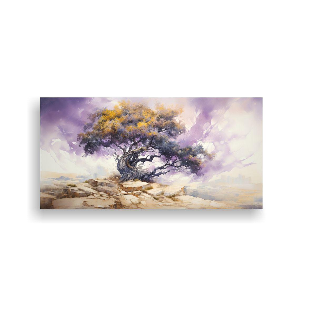 Pintura Abstracta En Bastidor De árbol De Enebro  100x50cm-0