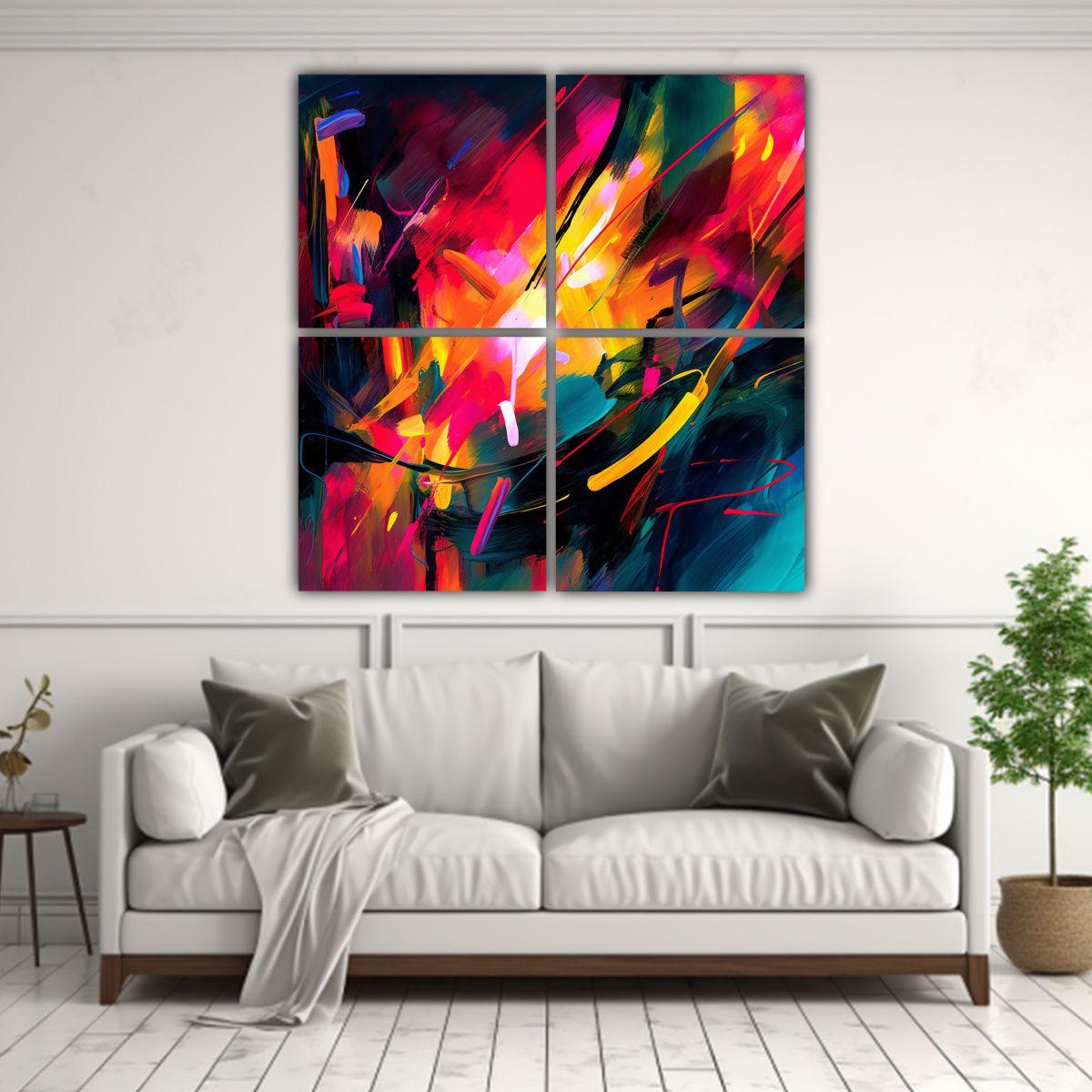 4 Artistas De Diseño Fantástico En 40x40 Cm-2