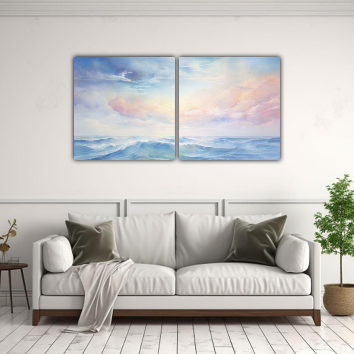 Pinturas Decorativas Vintage Elegantes Abstractas 160x80 Cm-2