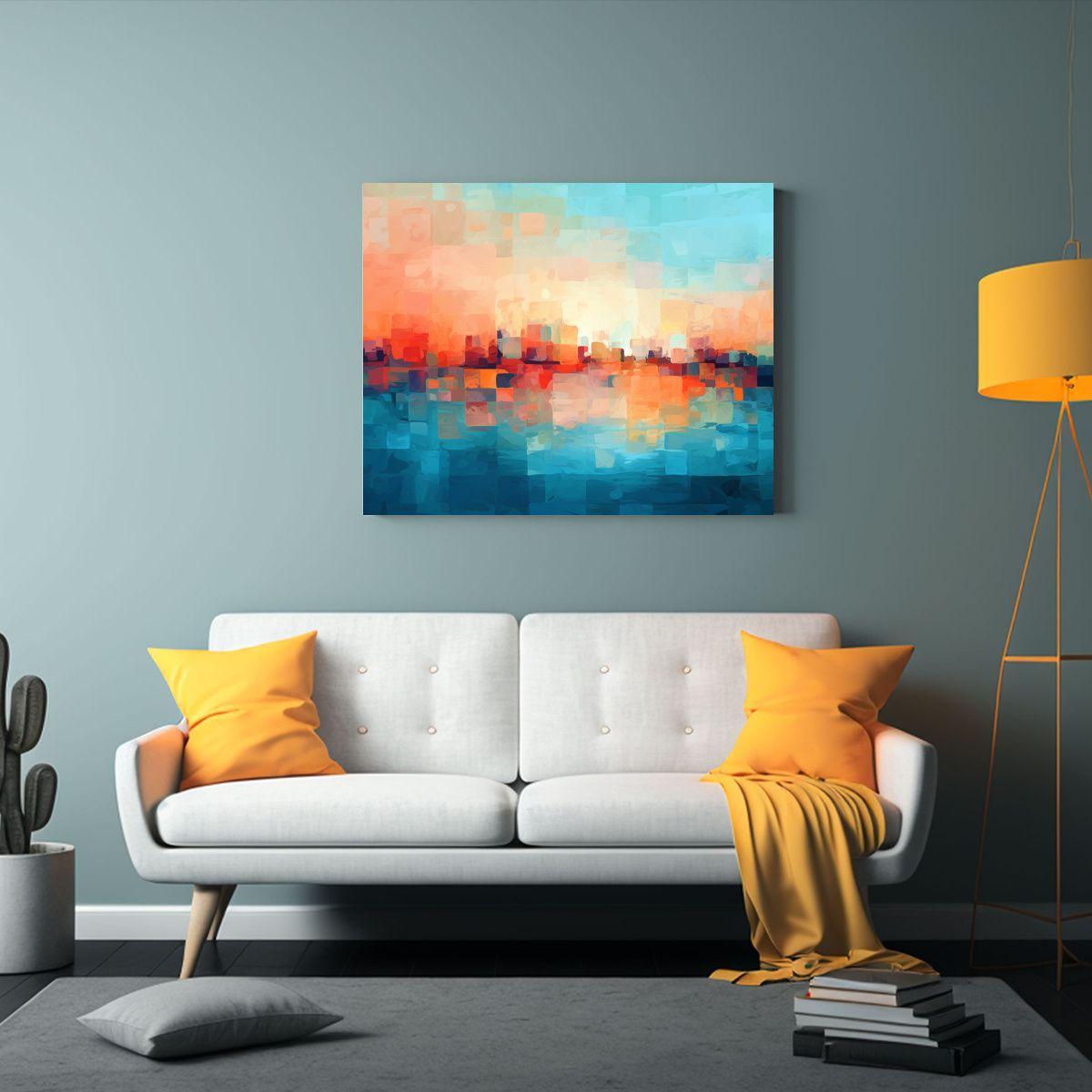 Cuadro Horizontal: Alegría En Lienzo Texturizado 120x80cm-2