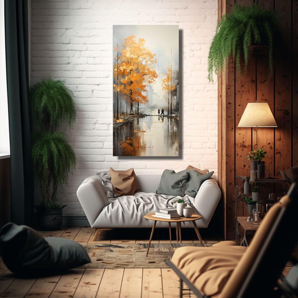 Pintura Abstracta Del Poder Del Tema De Lienzo 80x160cm-2